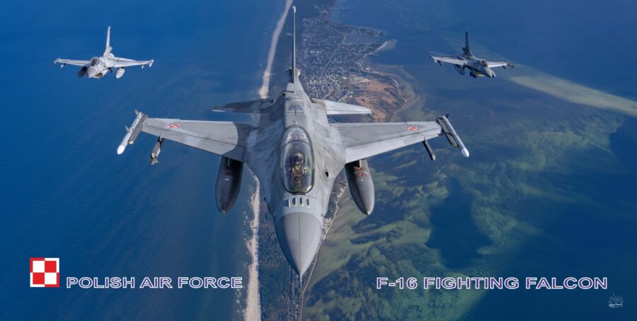 Ręcznik samolot F-16 FIGHTING FALCON