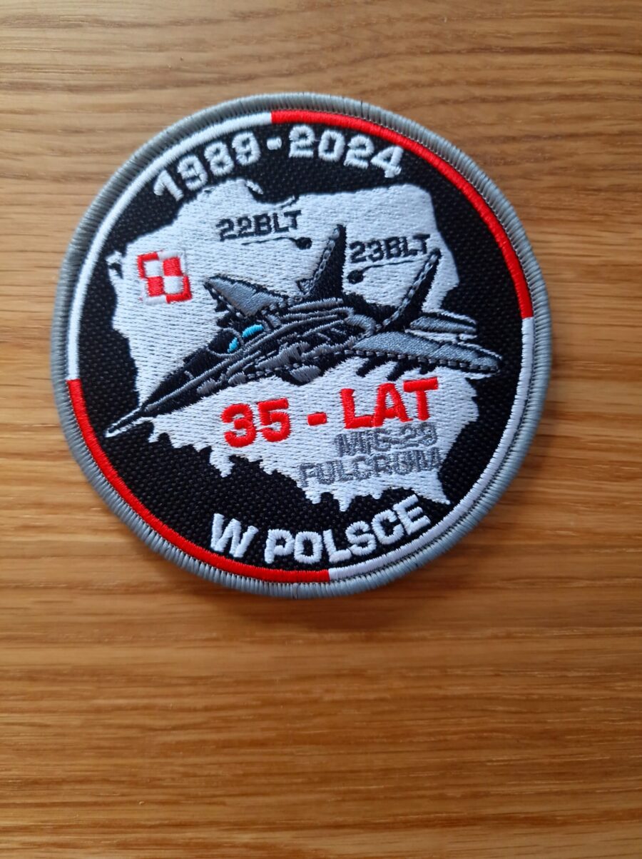 Naszywka 35 lat MiG-29