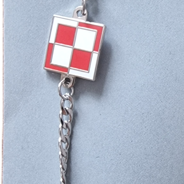 Bransoletka ze stali chirurgicznej Szachownica